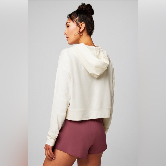 Fabletics Cloud Jersey Cropped Hoodie - Picture 5 of 11